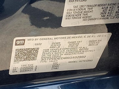 2022 GMC Sierra 1500 SLT