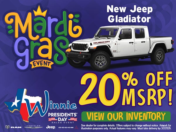 Winnie Chrysler Dodge Jeep Ram New Jeep Gladiator