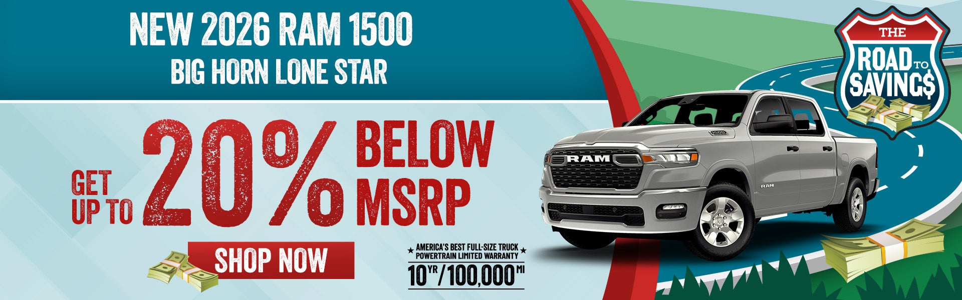 20% below MSRP on Ram 1500 