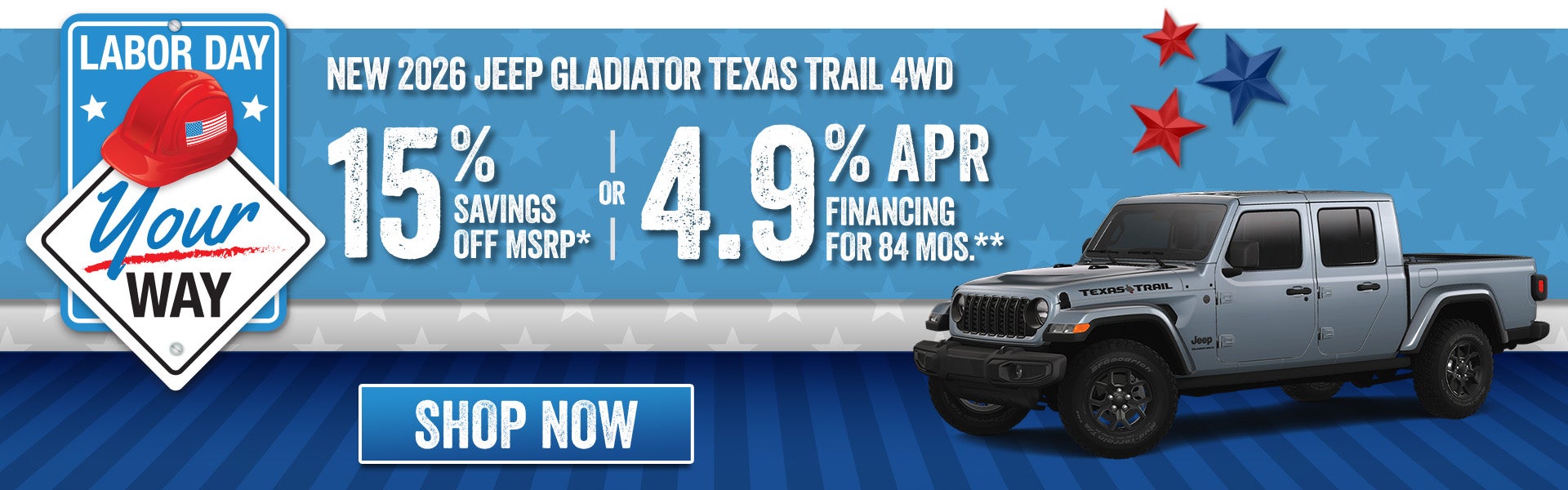 Jeep Gladiator savings